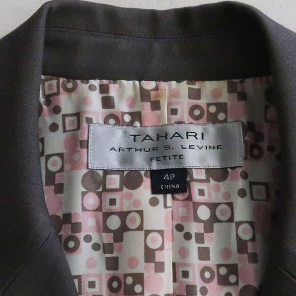 TAHARI Womens Pant Suit Size 4P - Picture 3 of 11